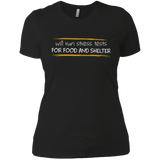 T-Shirts Black / X-Small Stress Testing For Food And Shelter Women's Premium T-Shirt