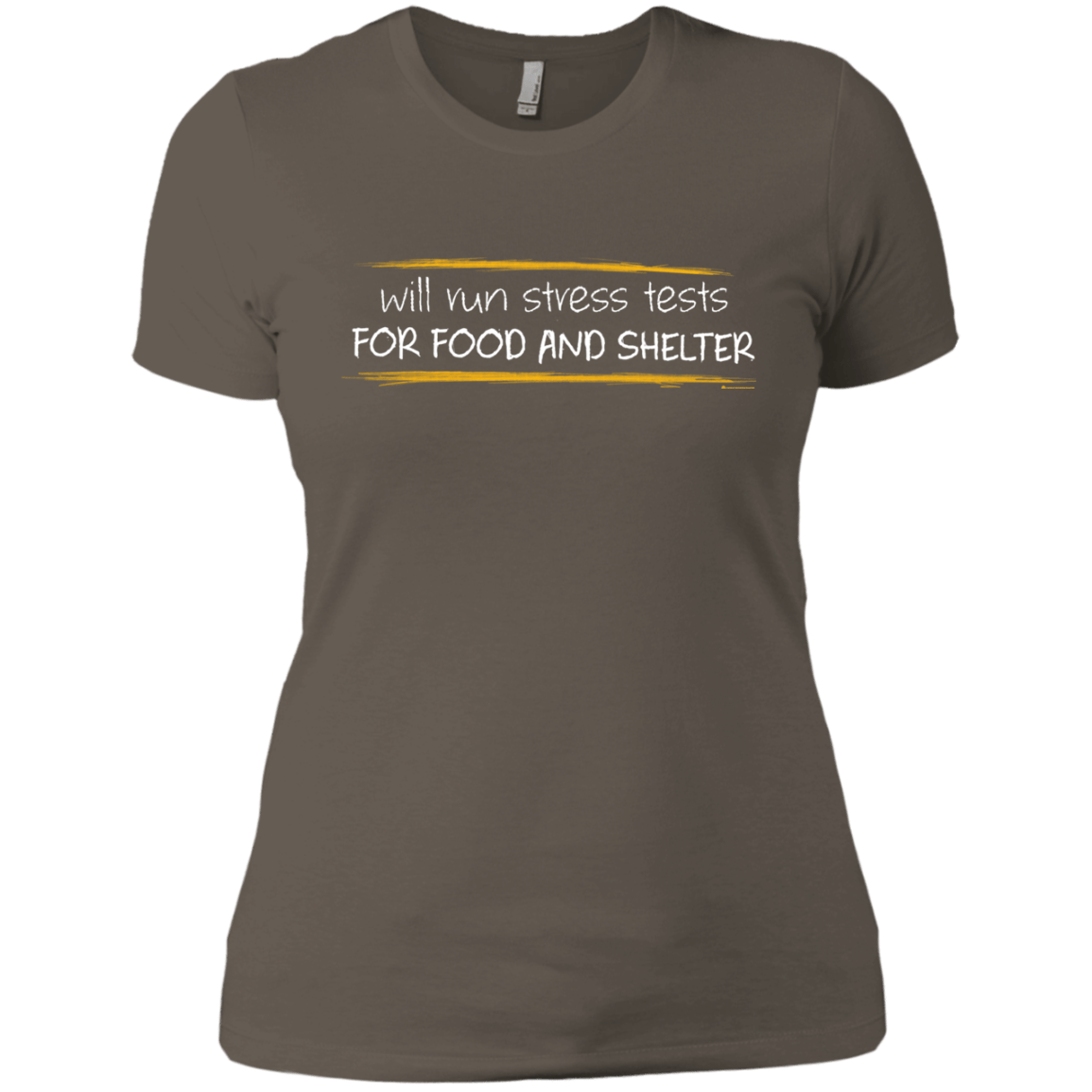 T-Shirts Warm Grey / X-Small Stress Testing For Food And Shelter Women's Premium T-Shirt