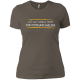 T-Shirts Warm Grey / X-Small Stress Testing For Food And Shelter Women's Premium T-Shirt