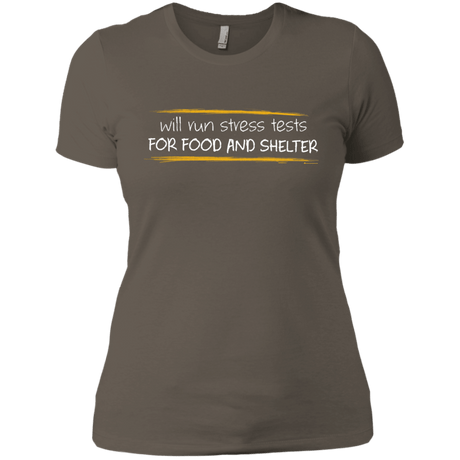 T-Shirts Warm Grey / X-Small Stress Testing For Food And Shelter Women's Premium T-Shirt