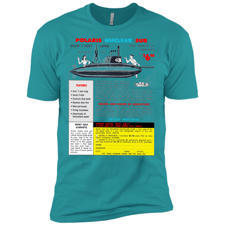 T-Shirts Tahiti Blue / X-Small Sub Men's Premium T-Shirt