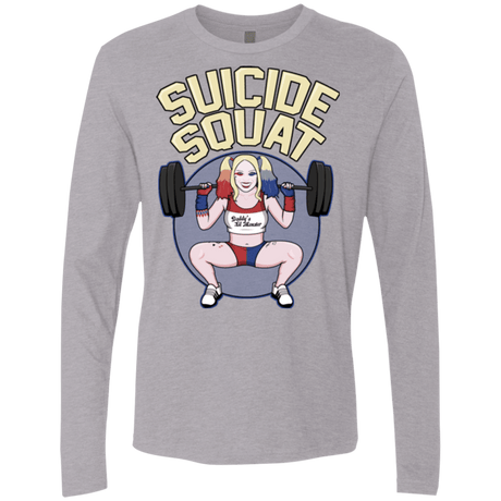 T-Shirts Heather Grey / Small Suicide Squat Men's Premium Long Sleeve