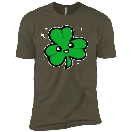 T-Shirts Military Green / X-Small Super Cute Shamrock Men's Premium T-Shirt
