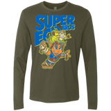 T-Shirts Military Green / Small Super Eco Bros Men's Premium Long Sleeve