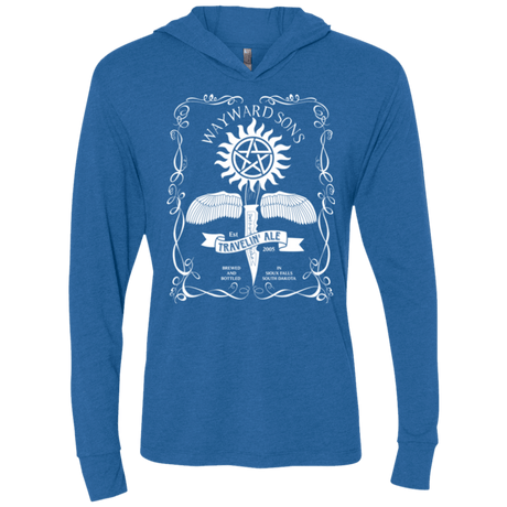 T-Shirts Vintage Royal / X-Small Supernatural 3 Triblend Long Sleeve Hoodie Tee