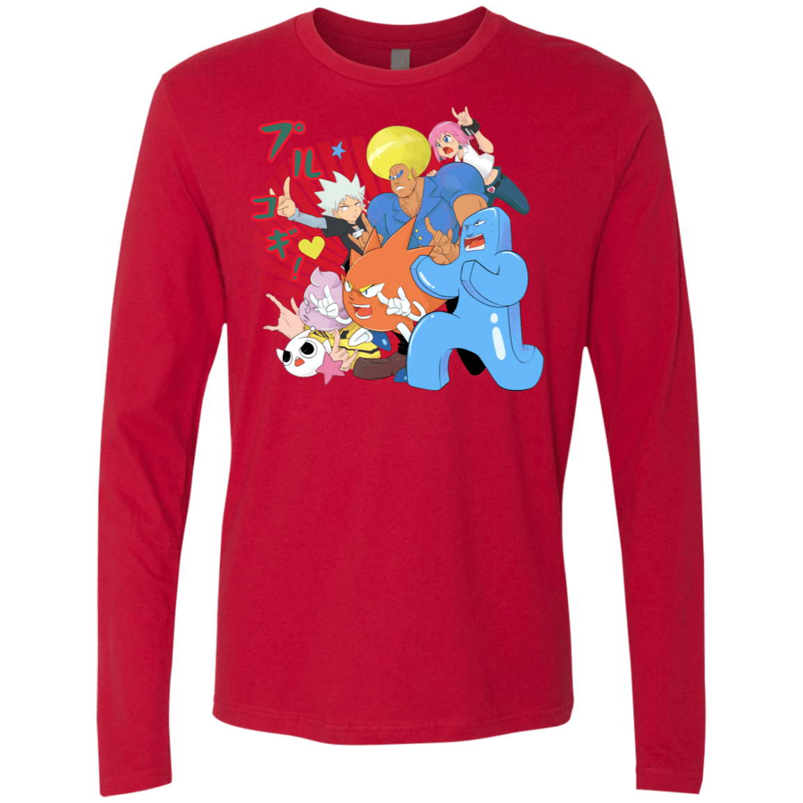 T-Shirts Red / S Supra Prukogi Men's Premium Long Sleeve