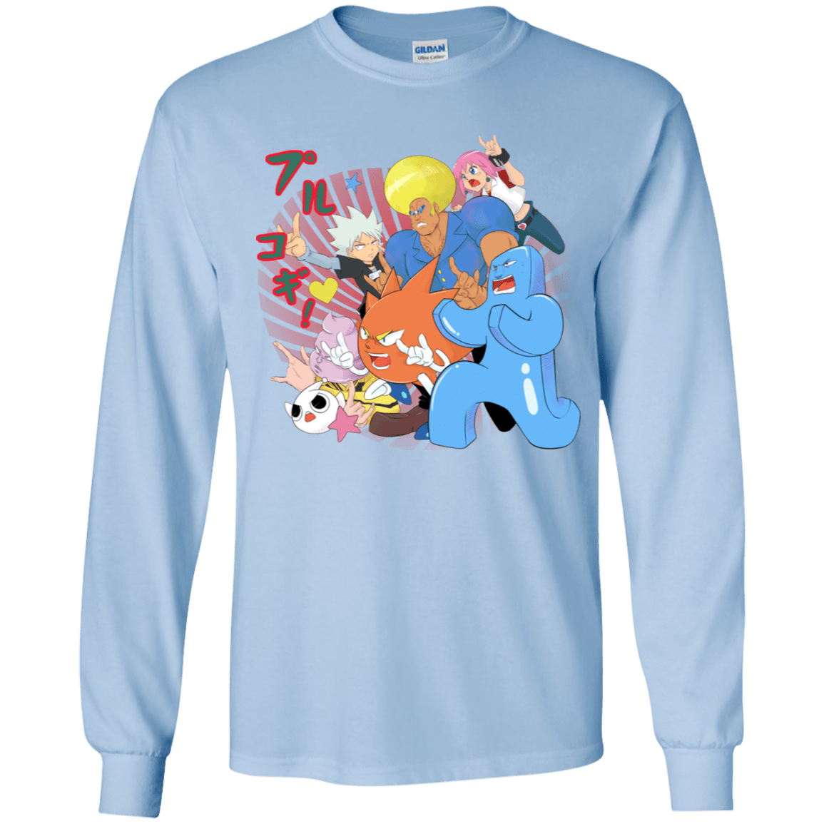 T-Shirts Light Blue / YS Supra Prukogi Youth Long Sleeve T-Shirt
