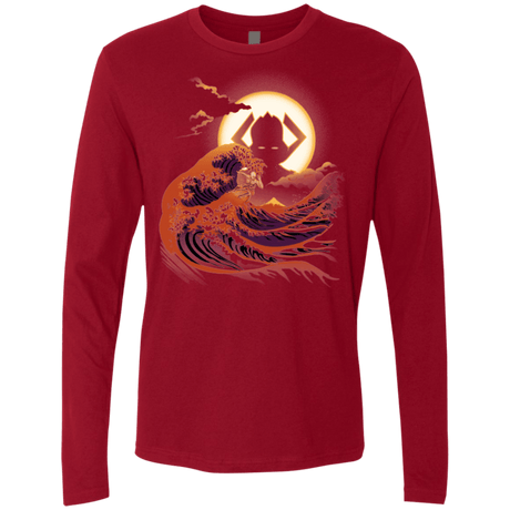 T-Shirts Cardinal / Small Surfing With The Alien Men's Premium Long Sleeve