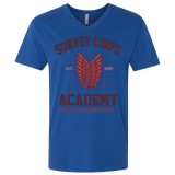 T-Shirts Royal / X-Small Survey Corps Academy Men's Premium V-Neck