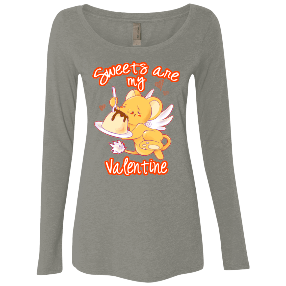 T-Shirts Venetian Grey / Small Sweets are my Valentine Women's Triblend Long Sleeve Shirt