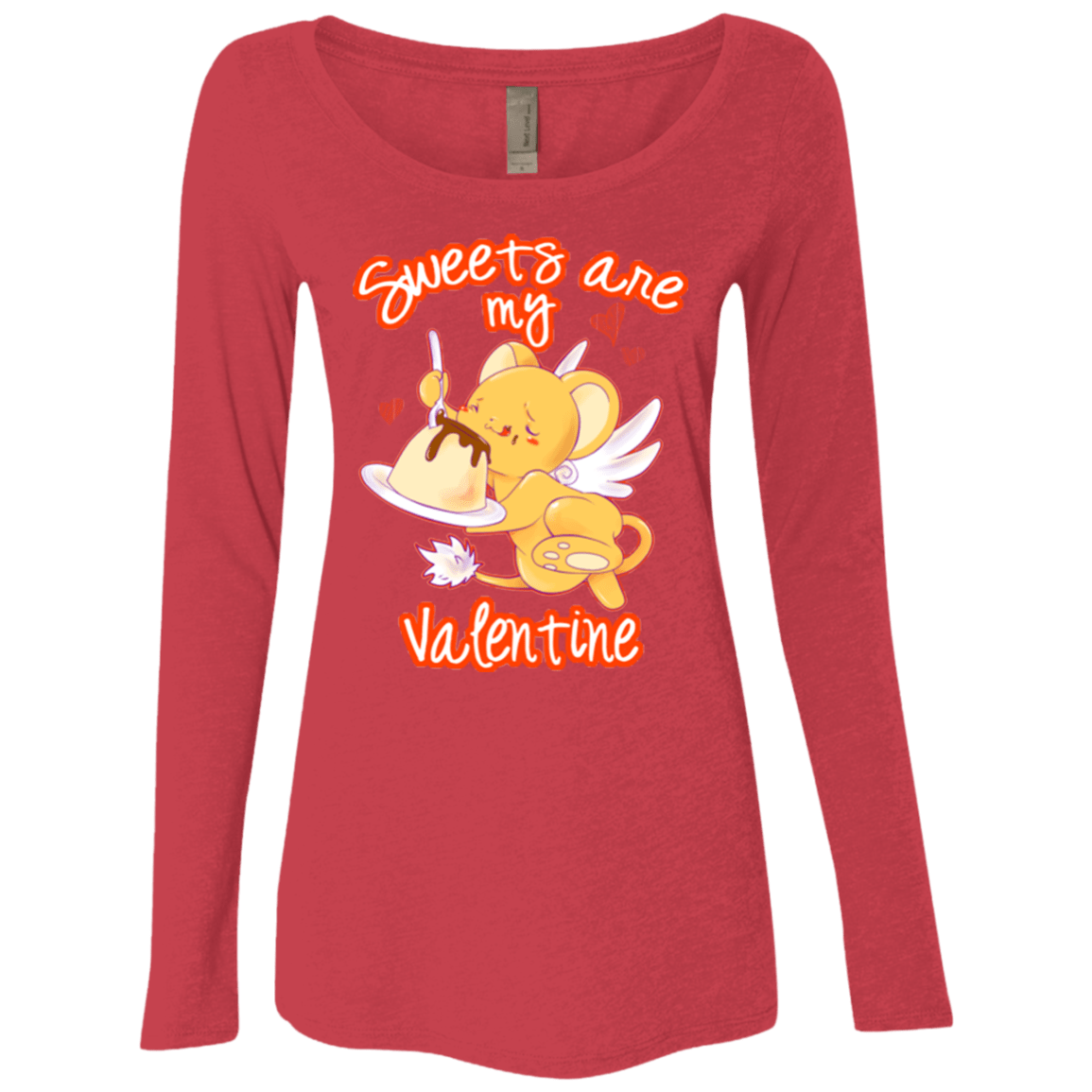 T-Shirts Vintage Red / Small Sweets are my Valentine Women's Triblend Long Sleeve Shirt