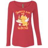 T-Shirts Vintage Red / Small Sweets are my Valentine Women's Triblend Long Sleeve Shirt