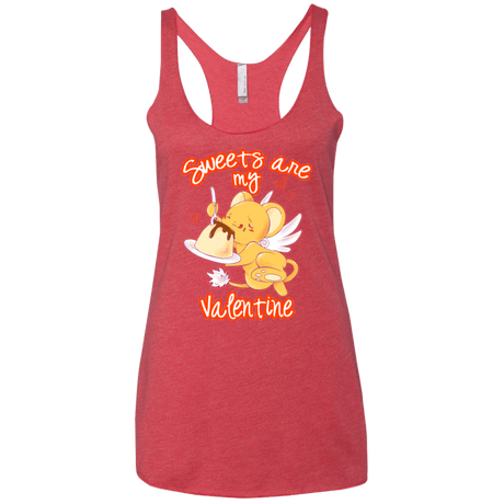 T-Shirts Vintage Red / X-Small Sweets are my Valentine Women's Triblend Racerback Tank