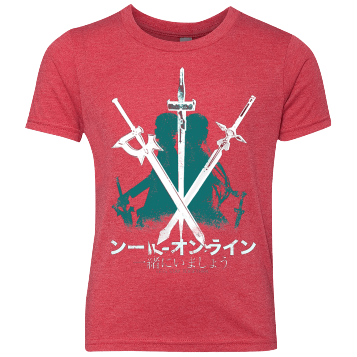 T-Shirts Vintage Red / YXS Sword Art Youth Triblend T-Shirt