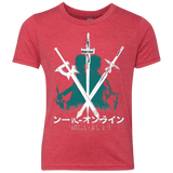 T-Shirts Vintage Red / YXS Sword Art Youth Triblend T-Shirt