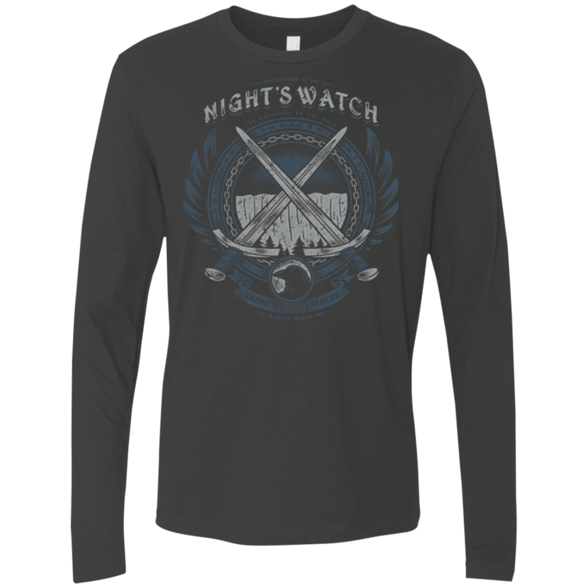 T-Shirts Heavy Metal / Small SWORD IN THE DARKNESS Men's Premium Long Sleeve