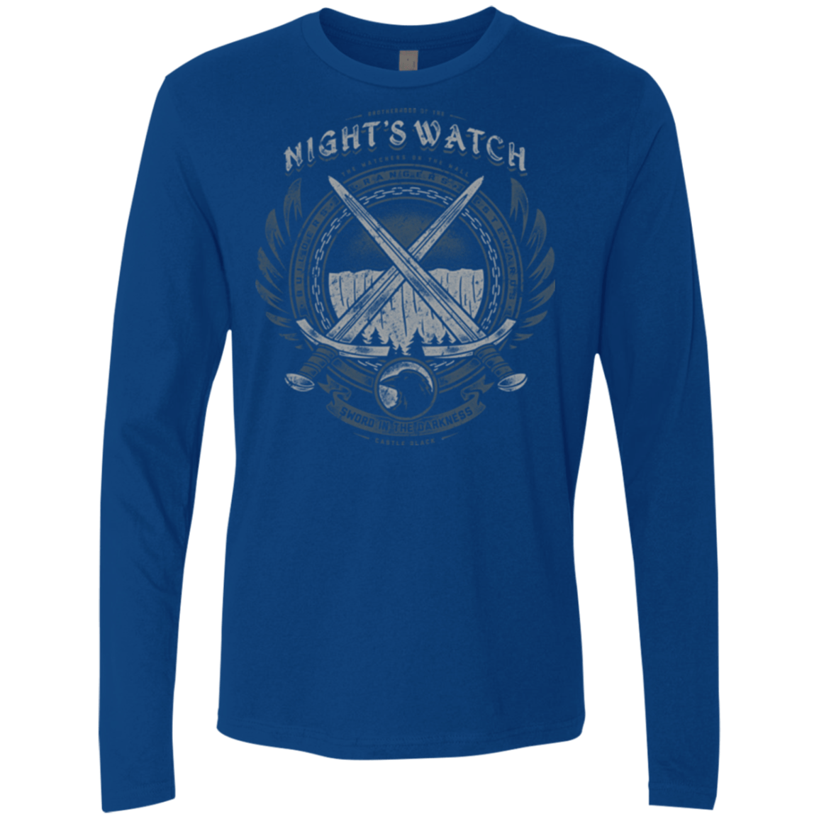 T-Shirts Royal / Small SWORD IN THE DARKNESS Men's Premium Long Sleeve