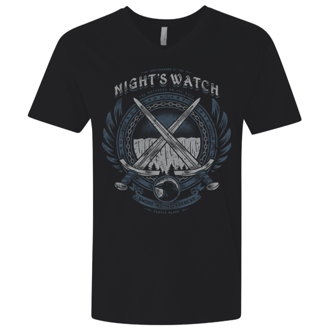 T-Shirts Black / X-Small SWORD IN THE DARKNESS Men's Premium V-Neck