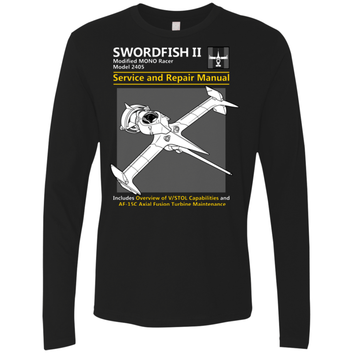 T-Shirts Black / Small SWORDFISH SERVICE AND REPAIR MANUAL Men's Premium Long Sleeve
