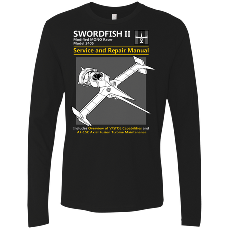 T-Shirts Black / Small SWORDFISH SERVICE AND REPAIR MANUAL Men's Premium Long Sleeve