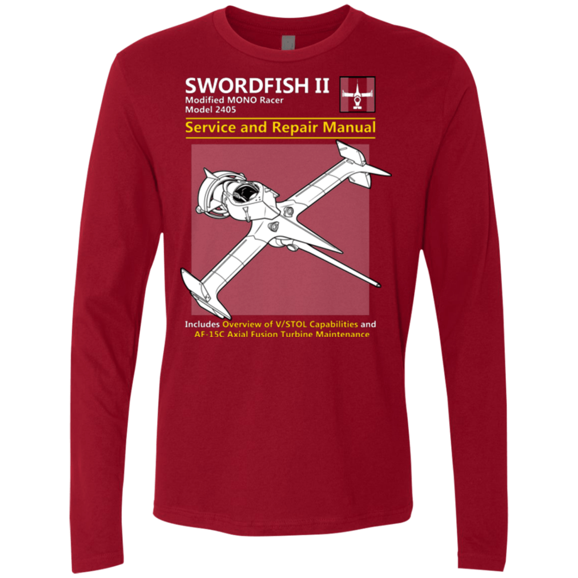 T-Shirts Cardinal / Small SWORDFISH SERVICE AND REPAIR MANUAL Men's Premium Long Sleeve