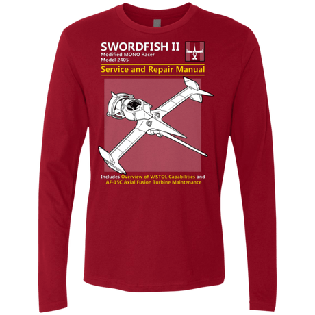 T-Shirts Cardinal / Small SWORDFISH SERVICE AND REPAIR MANUAL Men's Premium Long Sleeve