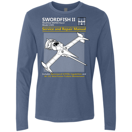 T-Shirts Indigo / Small SWORDFISH SERVICE AND REPAIR MANUAL Men's Premium Long Sleeve