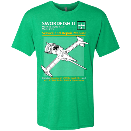 T-Shirts Envy / Small SWORDFISH SERVICE AND REPAIR MANUAL Men's Triblend T-Shirt