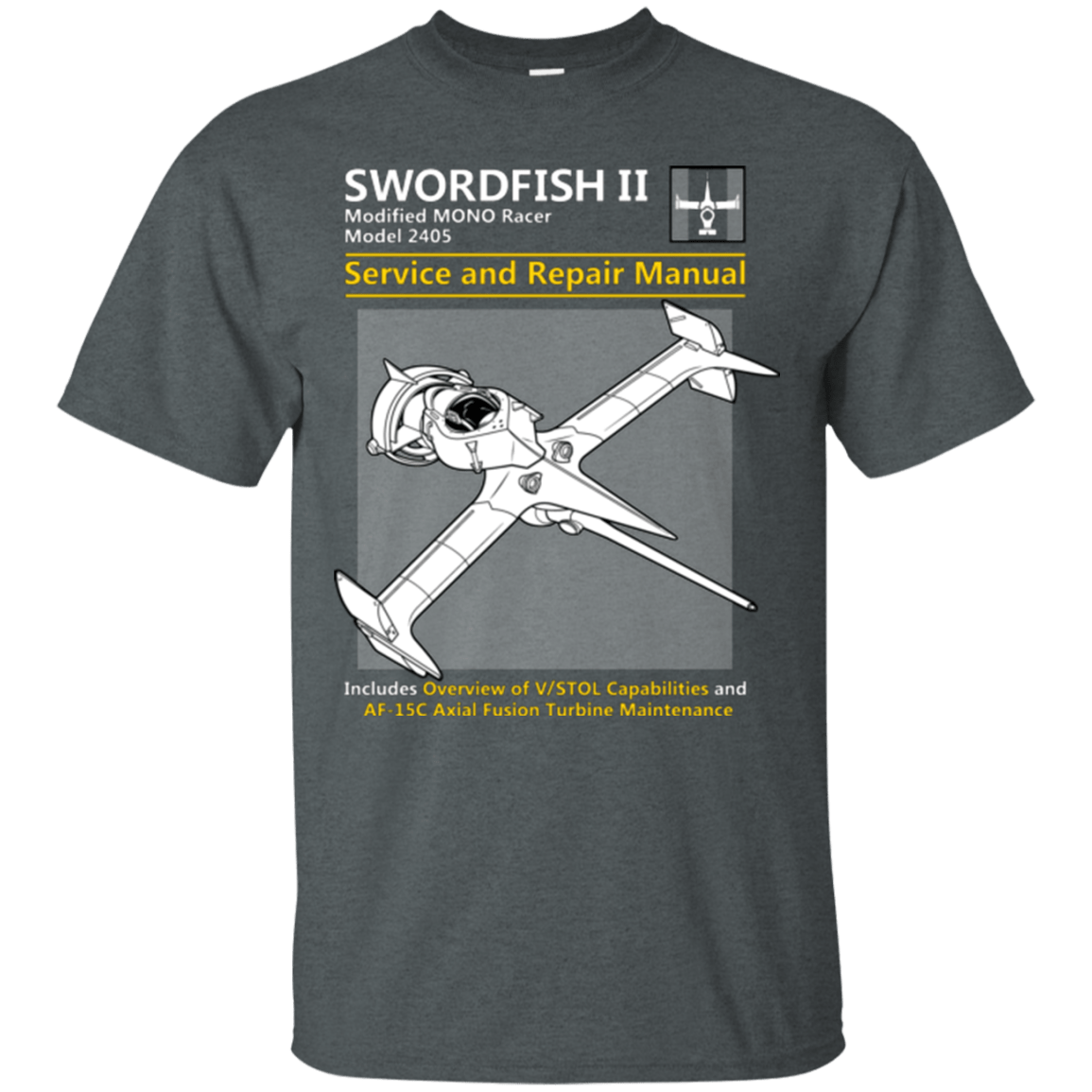 T-Shirts Dark Heather / Small SWORDFISH SERVICE AND REPAIR MANUAL T-Shirt
