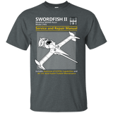 T-Shirts Dark Heather / Small SWORDFISH SERVICE AND REPAIR MANUAL T-Shirt
