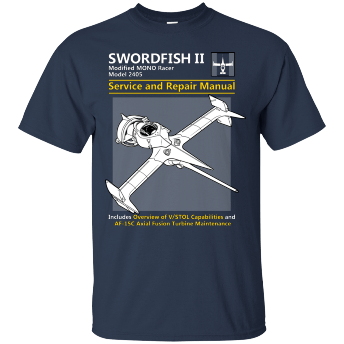 T-Shirts Navy / Small SWORDFISH SERVICE AND REPAIR MANUAL T-Shirt