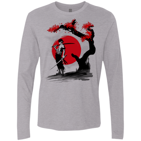 T-Shirts Heather Grey / Small Swordsman Pirate Men's Premium Long Sleeve