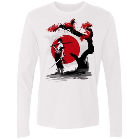 T-Shirts White / Small Swordsman Pirate Men's Premium Long Sleeve