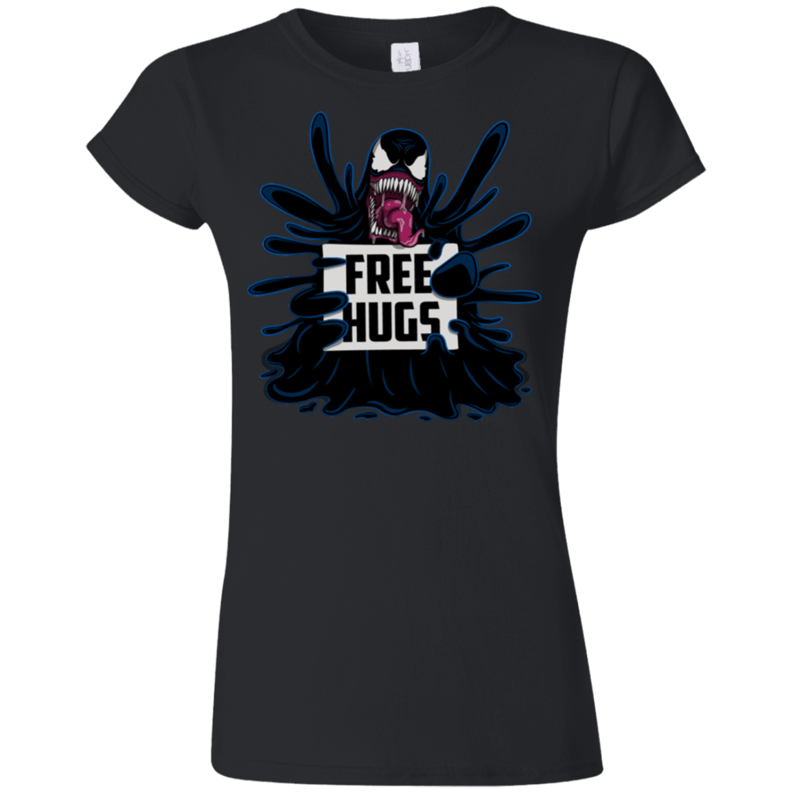 T-Shirts Black / S Symbiote Hugs Junior Slimmer-Fit T-Shirt