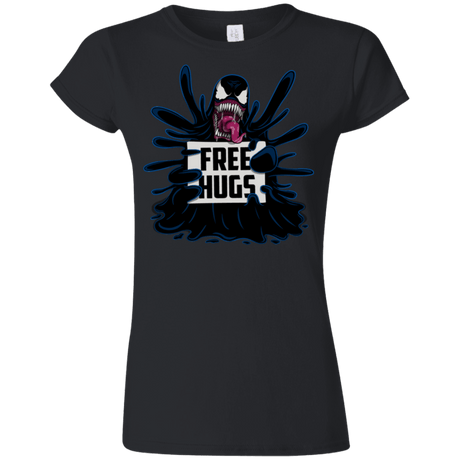 T-Shirts Black / S Symbiote Hugs Junior Slimmer-Fit T-Shirt