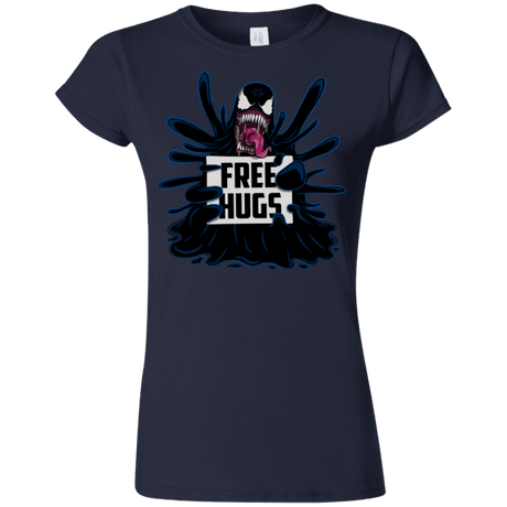 T-Shirts Navy / S Symbiote Hugs Junior Slimmer-Fit T-Shirt