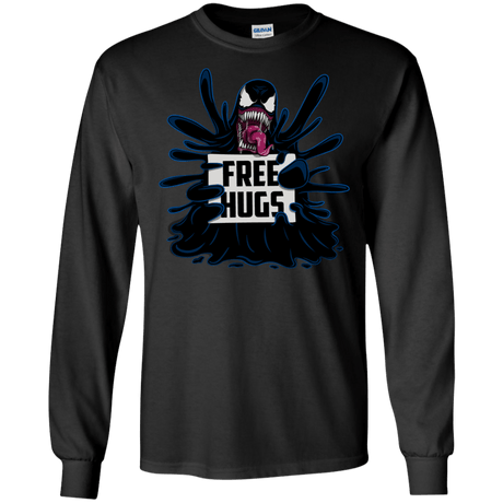 T-Shirts Black / S Symbiote Hugs Men's Long Sleeve T-Shirt