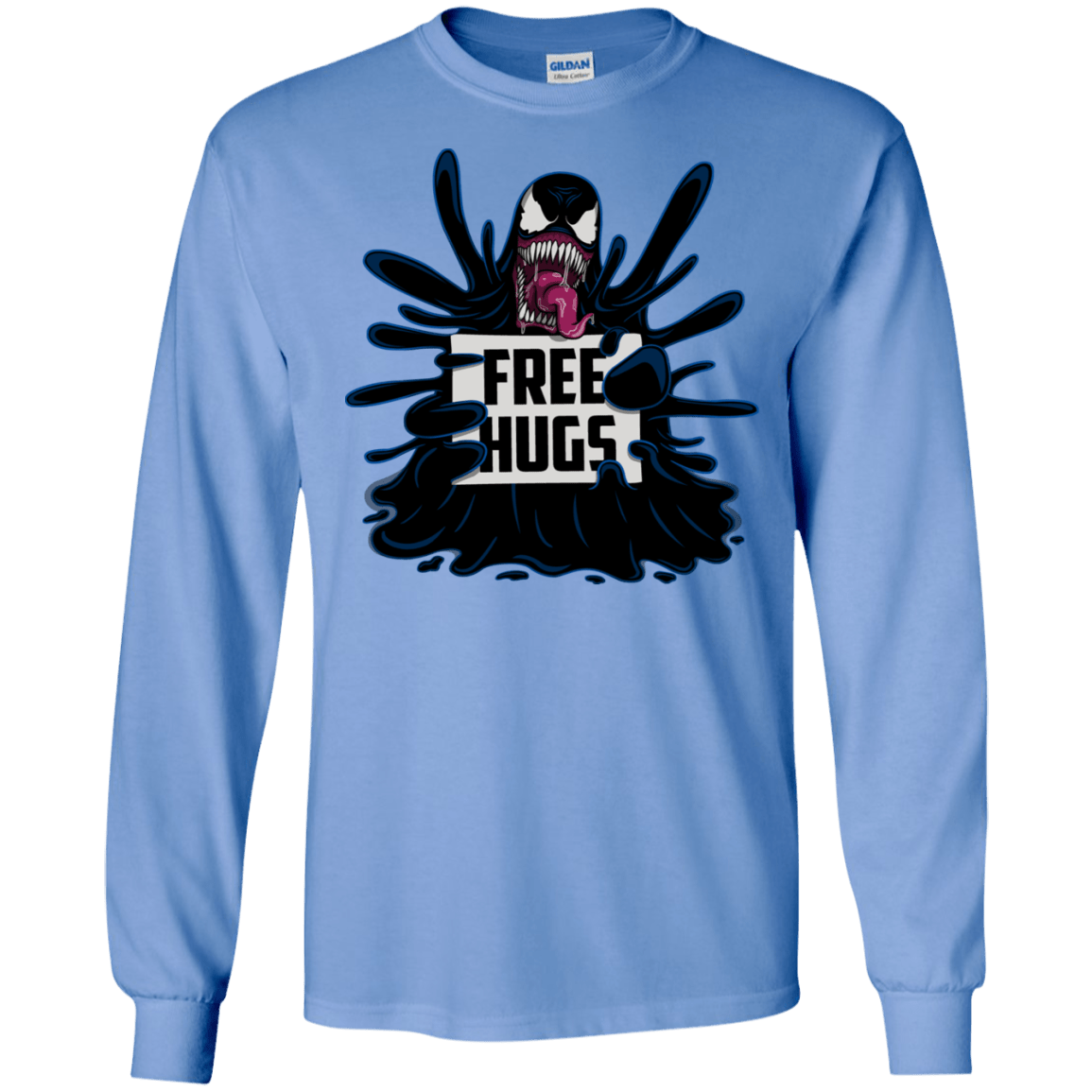 T-Shirts Carolina Blue / S Symbiote Hugs Men's Long Sleeve T-Shirt