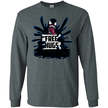 T-Shirts Dark Heather / S Symbiote Hugs Men's Long Sleeve T-Shirt