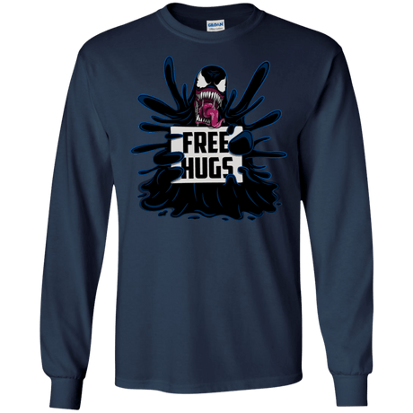 T-Shirts Navy / S Symbiote Hugs Men's Long Sleeve T-Shirt