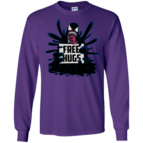 T-Shirts Purple / S Symbiote Hugs Men's Long Sleeve T-Shirt