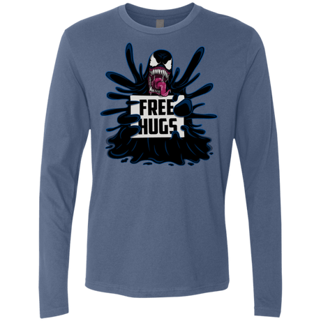 T-Shirts Indigo / S Symbiote Hugs Men's Premium Long Sleeve