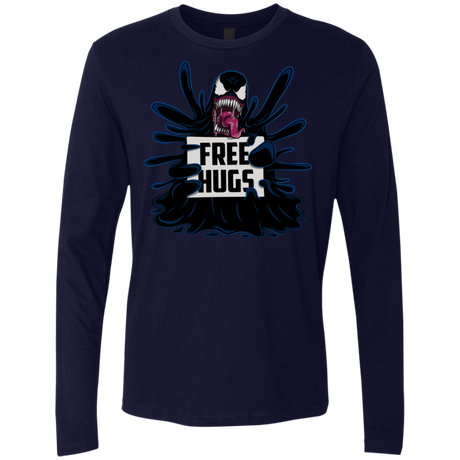 T-Shirts Midnight Navy / S Symbiote Hugs Men's Premium Long Sleeve