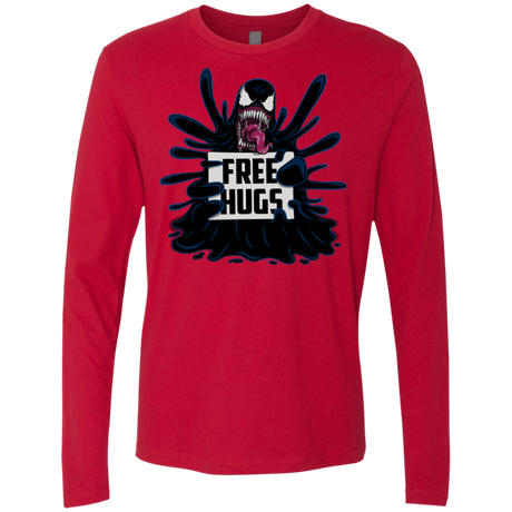 T-Shirts Red / S Symbiote Hugs Men's Premium Long Sleeve