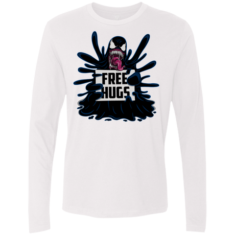T-Shirts White / S Symbiote Hugs Men's Premium Long Sleeve