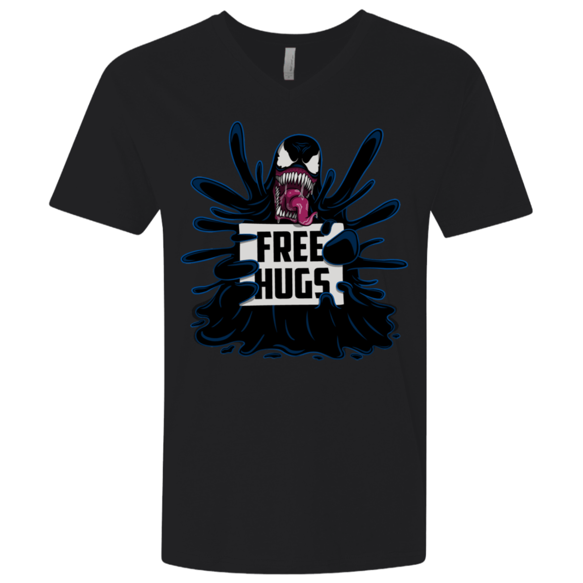 T-Shirts Black / X-Small Symbiote Hugs Men's Premium V-Neck