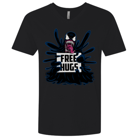 T-Shirts Black / X-Small Symbiote Hugs Men's Premium V-Neck