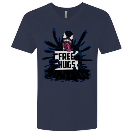 T-Shirts Midnight Navy / X-Small Symbiote Hugs Men's Premium V-Neck