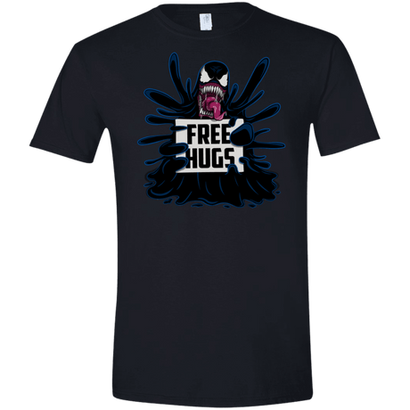 T-Shirts Black / X-Small Symbiote Hugs Men's Semi-Fitted Softstyle