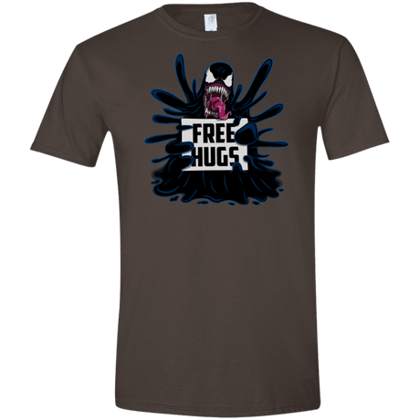 T-Shirts Dark Chocolate / S Symbiote Hugs Men's Semi-Fitted Softstyle